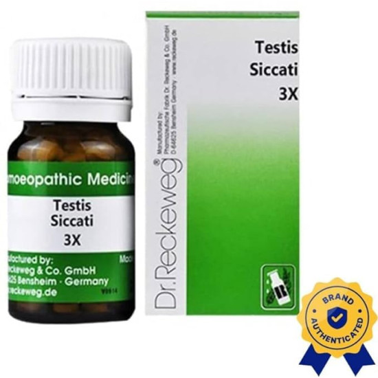 Dr. Reckeweg Testes Siccati 3x Tablets - Homeopathic Remedy for Wellness