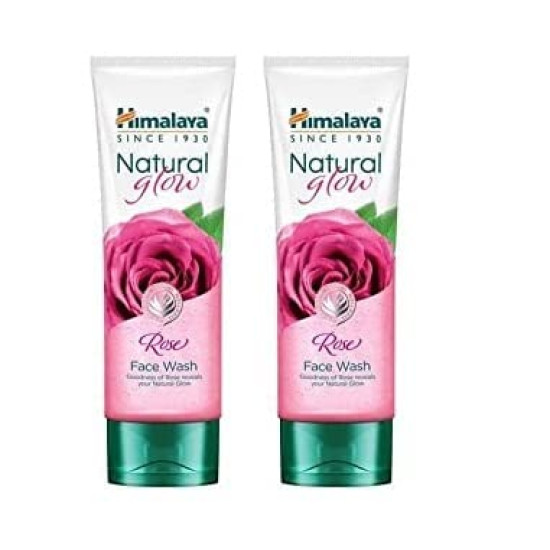 Himalaya Natural Glow Rose Face Wash 50 ml (Pack of 2) - Revitalize Your Skin