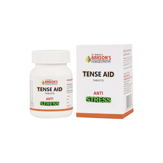 Dr. Bakshi's BAKSON'S HOMOEOPATHY TENSE AID TABLETS - Mental Stress Relief