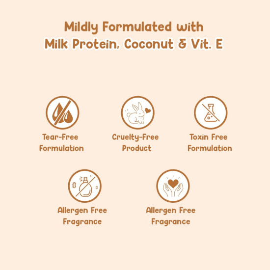 Mother Sparsh Milky Soft Baby Shampoo - Tear-Free and Gentle Formula