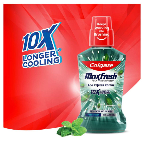 Colgate Plax Mouthwash Collection - Fresh Mint, Fresh Tea & Pepper Mint - 500 ml