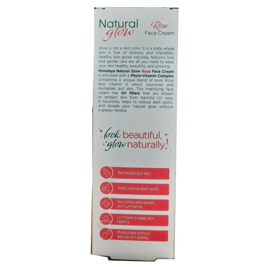 Himalaya Natural Glow Rose Face Cream - Revitalize Your Skin