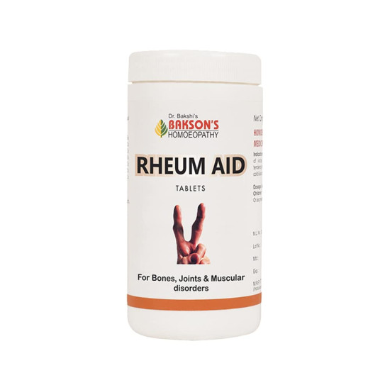 Dr. Bakshi's Bakson's Homoeopathy Rheum Aid Tablets - Joint Pain Relief