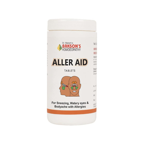 Dr. Bakshi's BAKSON'S HOMOEOPATHY ALLER AID TABLETS - Allergy Relief