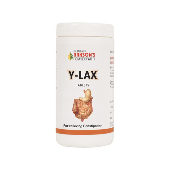 Dr. Bakshi's BAKSON'S HOMOEOPATHY Y-Lax Tablets - Optimal Digestive Relief