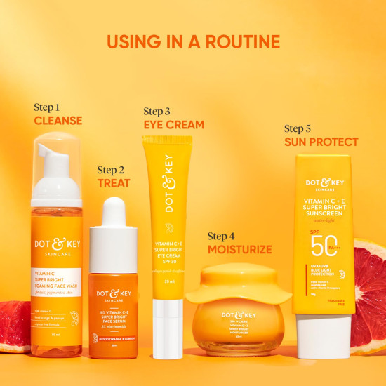 Dot & Key Vitamin C + E Super Bright Under Eye Cream - Fades Dark Circles & Boosts Collagen