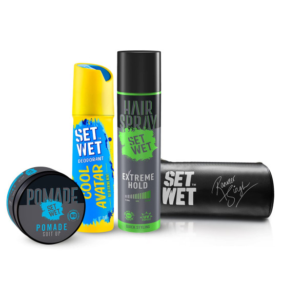 SET WET Styling Kit - Ultimate Grooming for Men