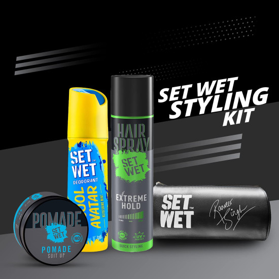 SET WET Styling Kit - Ultimate Grooming for Men