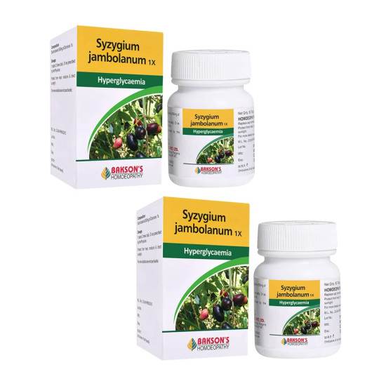 Dr. Bakshi's BAKSON'S HOMOEOPATHY SYZYGIUM JAMBOLANUM-1X-50TAB - Diabetes Management