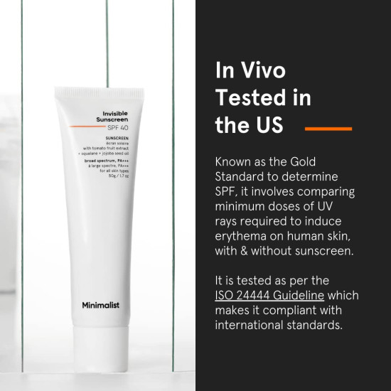 Minimalist Invisible Sunscreen for Oily Skin - SPF 40 PA+++