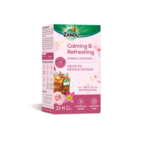 Zandu Calming & Refreshing Herbal Infusion - Ayurvedic Iced Tea for Relaxation