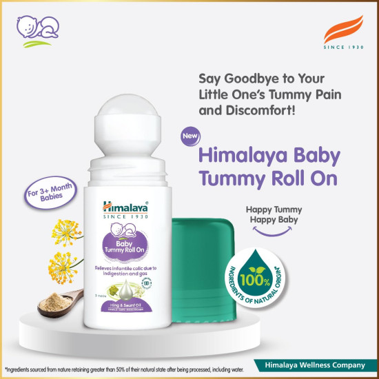 Himalaya Baby Tummy Roll on - Gentle Colic Relief for Babies