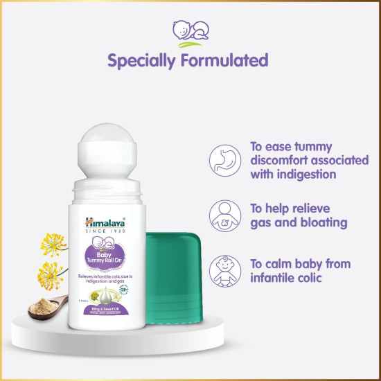 Himalaya Baby Tummy Roll on - Gentle Colic Relief for Babies