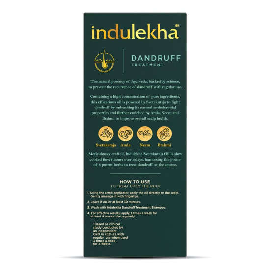 Indulekha Svetakutaja Oil - Ayurvedic Medicinal Oil for Dandruff Treatment