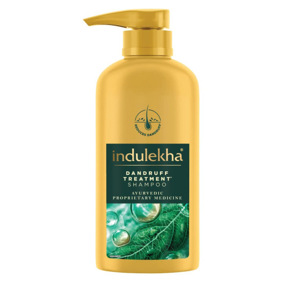Indulekha Dandruff Treatment Shampoo 580 ml - Ayurvedic Anti-Dandruff Solution
