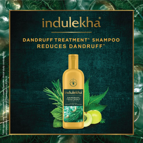 Indulekha Dandruff Treatment Shampoo 200 Ml - Ayurvedic Herbal Solution
