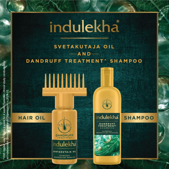 Indulekha Dandruff Treatment Shampoo 200 Ml - Ayurvedic Herbal Solution