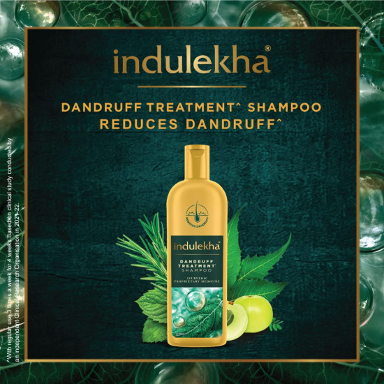 Indulekha Dandruff Treatment Shampoo 340 Ml - Ayurvedic Dandruff Solution