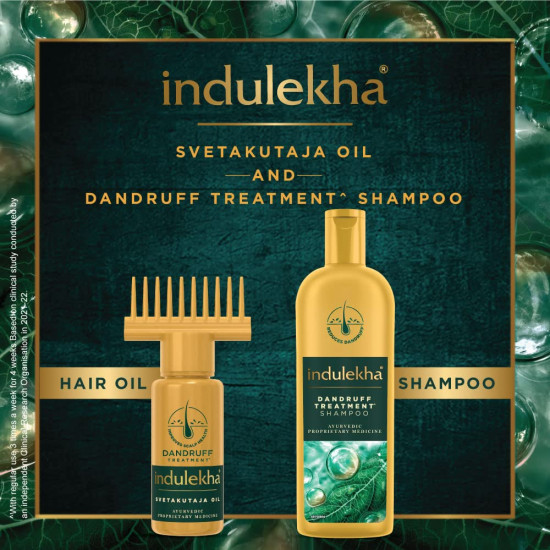 Indulekha Dandruff Treatment Shampoo 340 Ml - Ayurvedic Dandruff Solution