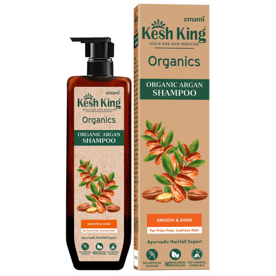 Kesh King Organics - Organic Argan Shampoo | Silky, Lustrous Hair