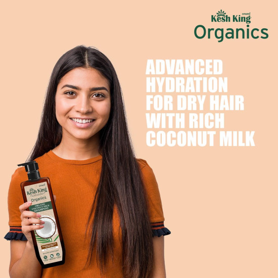 Kesh King Organics Coconut Milk Shampoo - Intense Hydration for Dry Hair