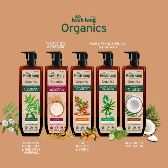 Kesh King Organics Coconut Milk Shampoo - Intense Hydration for Dry Hair