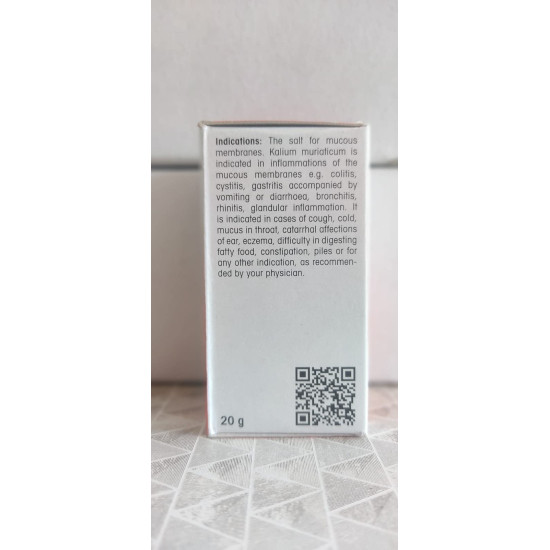 Dr Reckeweg Kali Muriaticum 6x 20 gm Pack of 2 - Homeopathic Remedy