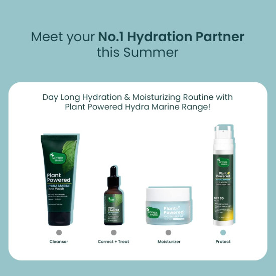 Mother Sparsh Plant Powered Hydra Marine Invisible Sunscreen Gel - SPF 50 PA+++