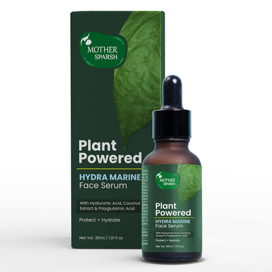 Mother Sparsh Plant Powered Hydra Marine Face Serum - Lightweight Formula for Intense Hydration