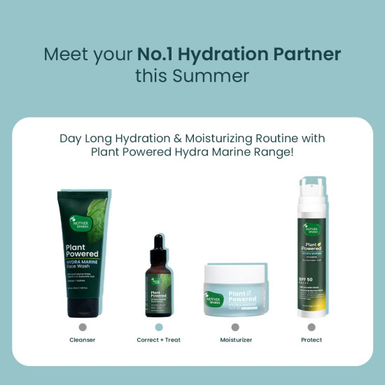 Mother Sparsh Plant Powered Hydra Marine Face Serum - Lightweight Formula for Intense Hydration