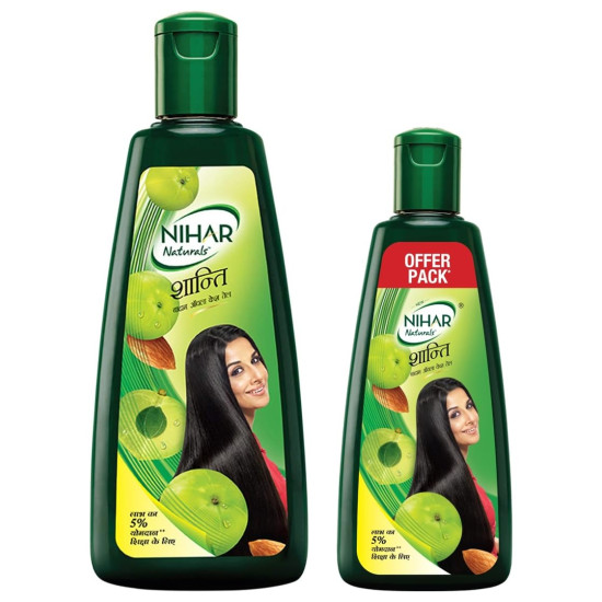 Nihar Shanti Amla Badam Hair Oil - Enriched with Amla & Badam