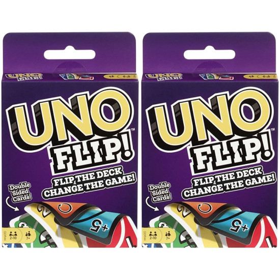 Mattel Games Uno Flip Side Card Game - Double-Sided Fun