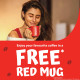 NESCAFE Classic Instant Coffee Powder - Bold Taste with FREE Red Mug
