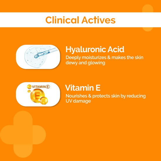 The Derma Co 1% Hyaluronic Sunscreen SPF 50 Aqua Gel - Lightweight & Blue Light Protection
