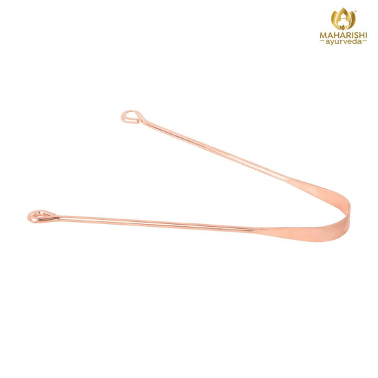 Maharishi Ayurveda Ayurdent Tongue Cleaner - Premium Copper Oral Hygiene Tool