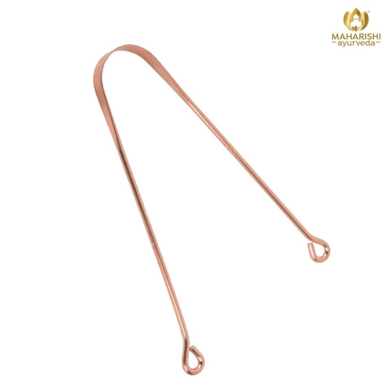 Maharishi Ayurveda Ayurdent Tongue Cleaner - Premium Copper Oral Hygiene Tool