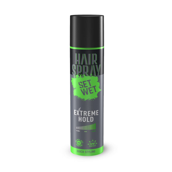 Set Wet Hair Spray for Men - Extreme Hold & Volume Set Wet Hair Spray for Men - Extreme Hold & Volume