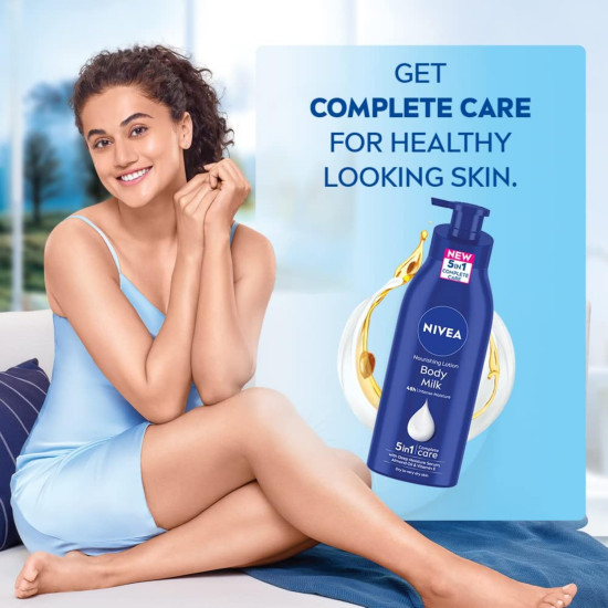 Nivea Body Milk 400ml & Shea Smooth Milk 120ml - 5 in 1 Complete Care