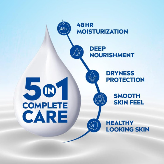 Nivea Body Milk 400ml & Shea Smooth Milk 120ml - 5 in 1 Complete Care