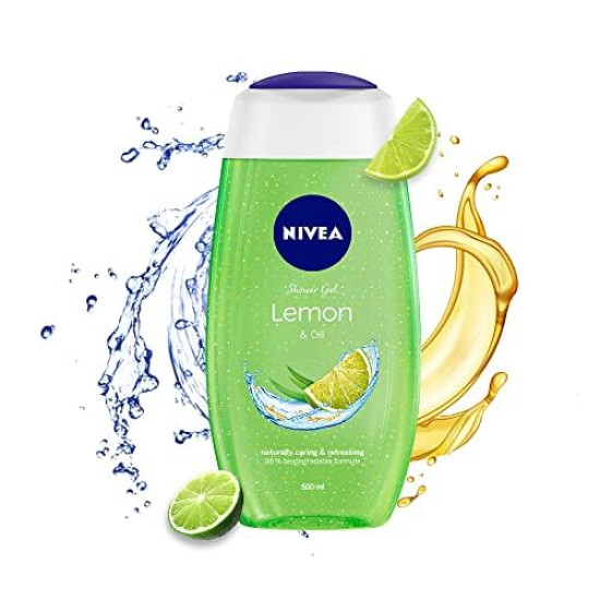 NIVEA Lemon & Oil Body Wash - Refreshing Care for Home & Travel