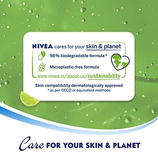NIVEA Lemon & Oil Body Wash - Refreshing Care for Home & Travel