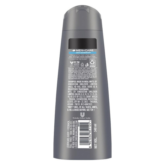 Dove Men+Care Anti Dandruff 2in1 Shampoo+Conditioner - Clinically Proven ZPTO