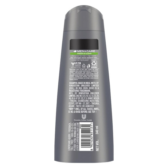 Dove Men+Care Fresh & Clean 2in1 Shampoo+Conditioner - Cooling Menthol Formula