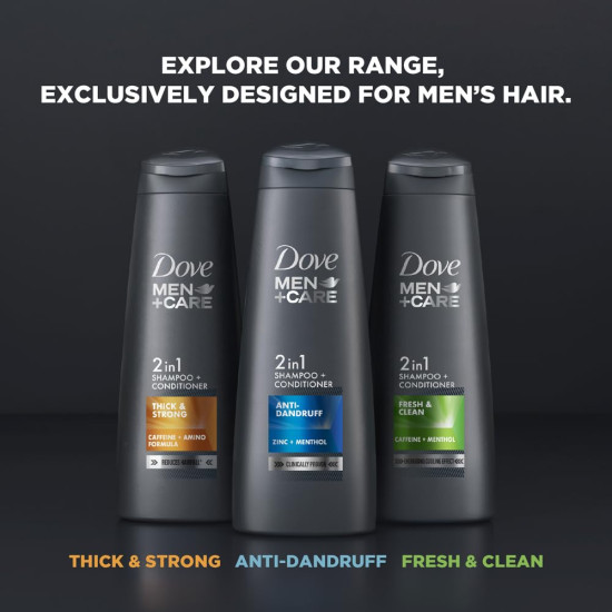 Dove Men+Care Anti Dandruff 2in1 Shampoo+Conditioner - Fights Dandruff