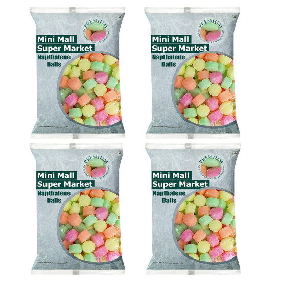 MiniMall Super Market Colourful Naphthalene Balls - Pure Quality