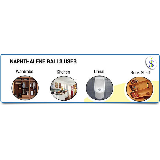 MiniMall Super Market Colourful Naphthalene Balls - Pure Quality
