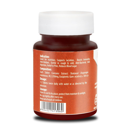 Baidyanath Shatavari Tablets: Hormonal Balance and Wellness Support for Women - 60 Tab (Pack of 1)