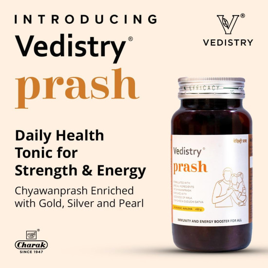 Vedistry Prash - Daily Health Tonic Enriched with Gold, Silver, and Pearl