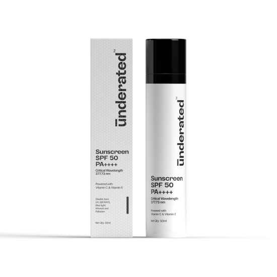 Underated Sunscreen SPF 50 PA++++ - Broad Spectrum UV Protection Underated Sunscreen SPF 50 PA++++ - Broad Spectrum UV Protection