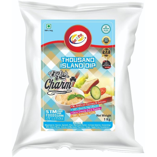 Am 2 Pm Thousand Island Multipurpose Creamy Sauce - Perfect for Burgers and Salads